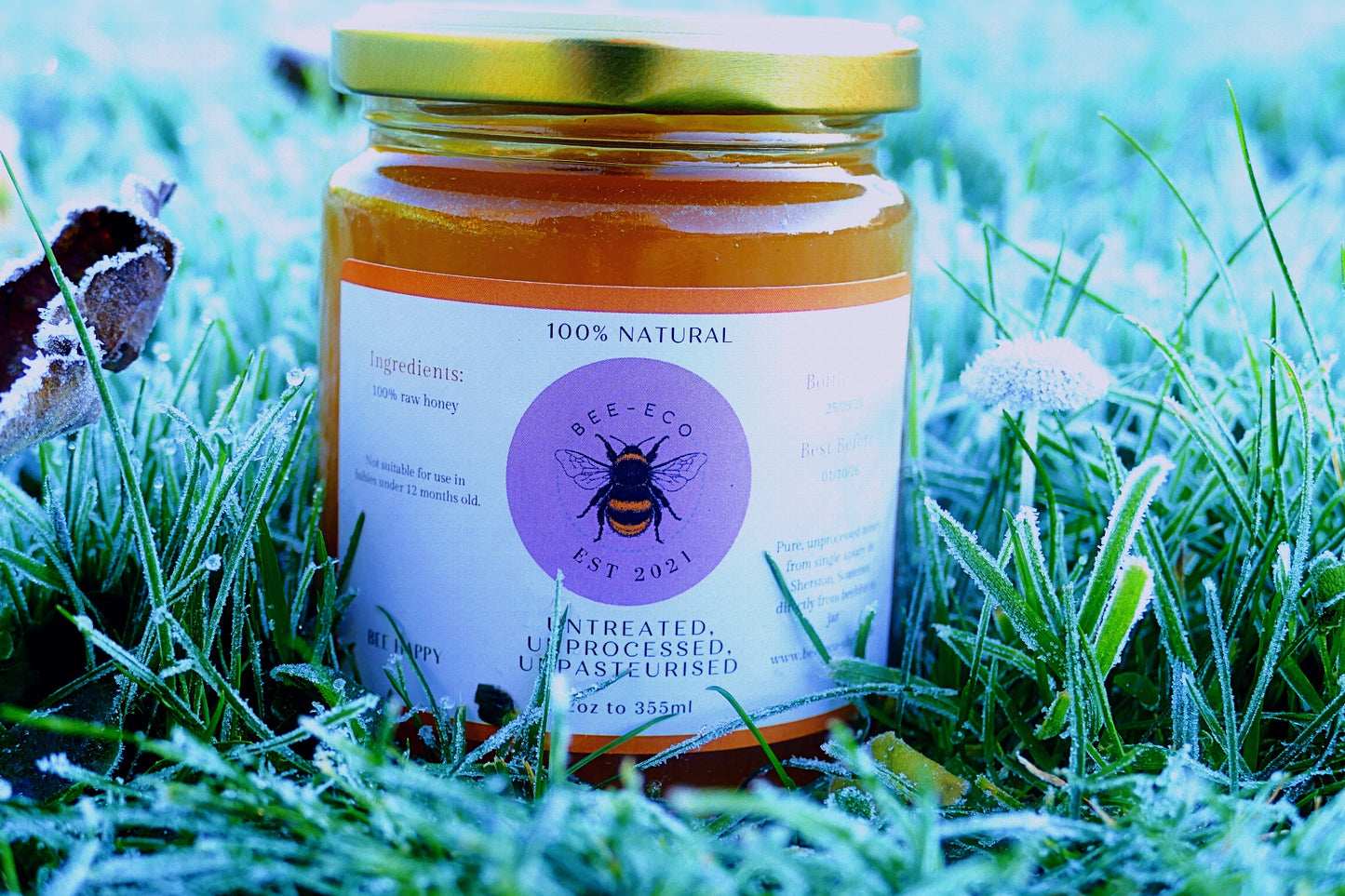 100% natural unprocessed raw honey from Somerset 12oz